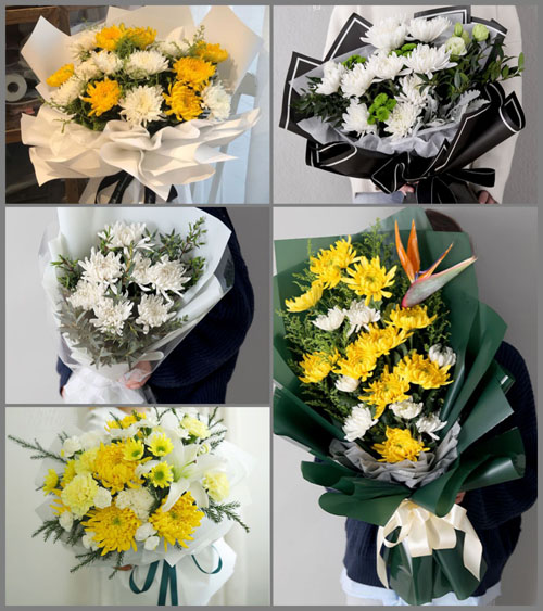 四川成都邛崃市牟礼镇赵塔村白事花束代送